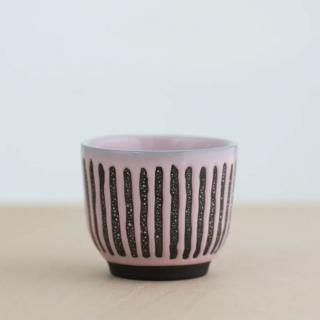 Mercury latté cup pink stripes