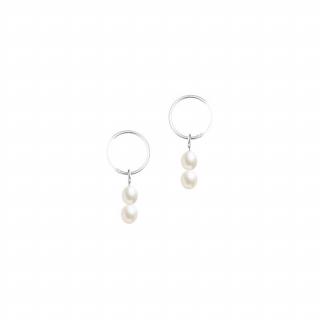 Náušnice Pearl Hoops B