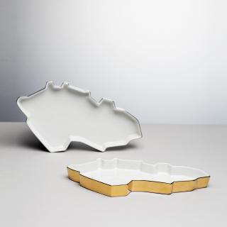 Republic Tray - Gold + White