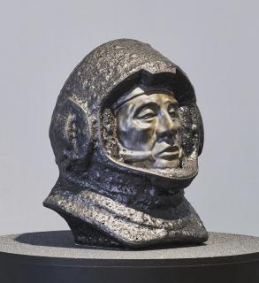 Socha hlava astronauta