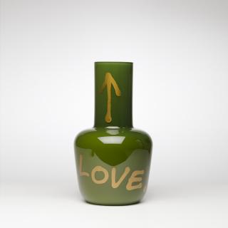 Unnamed Vase - Golden Love - pea green