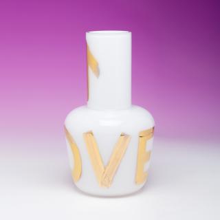Unnamed Vase Golden Touch white