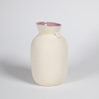 Váza Meadow světlá s růžovou glazurou