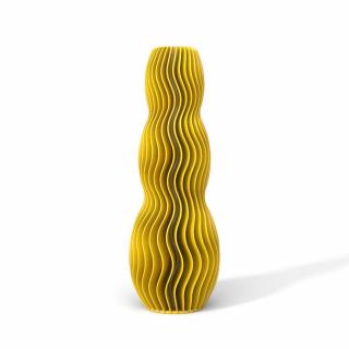 Wave Vase 02 yellow