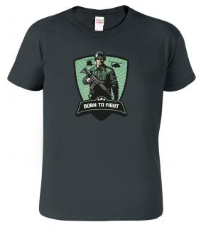 Army tričko - Born to Fight Barva: Tmavá břidlice (67), Velikost: 2XL