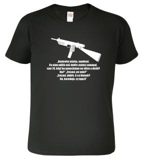 Army tričko - Hláška z Černých Baronů Barva: Černá (01), Velikost: L