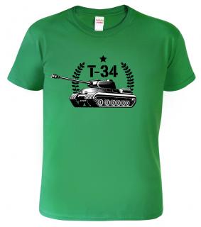 Army tričko - Tank T-34 Barva: Středně zelená (16), Velikost: 2XL