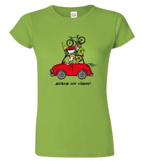 Dámské tričko pro chalupáře - Chalupáři Barva: Apple Green (92), Velikost: 2XL