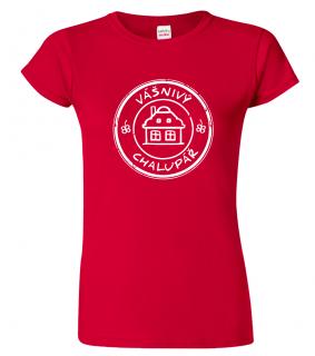 Dámské tričko pro chalupáře - Vášnivý chalupář Barva: Červená (07), Velikost: 2XL