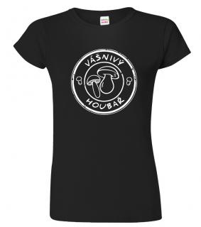 Dámské tričko pro houbaře - Vášnivý houbař Barva: Černá (01), Velikost: XL