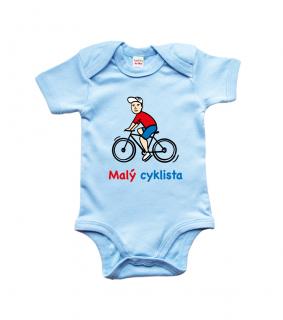 Dětské body pro cyklistu - Malý cyklista Barva: Modrá (Soft Blue), velikost: 12-18 m