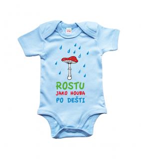 Dětské body pro houbaře - Rostu jako houba Barva: Modrá (Soft Blue), velikost: 0-3 m