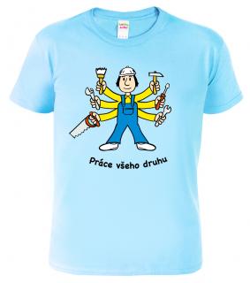Dětské chlapecké tričko pro kutila - Práce všeho druhu Barva: Nebesky modrá (15), Velikost: 12 let / 158 cm