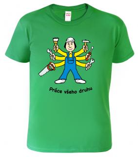 Dětské chlapecké tričko pro kutila - Práce všeho druhu Barva: Středně zelená (16), Velikost: 10 let / 146 cm