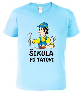 Dětské chlapecké tričko pro kutila - Šikula po tátovi Barva: Nebesky modrá (15), Velikost: 4 roky / 110 cm