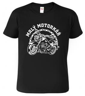 Dětské chlapecké tričko pro motorkáře - Malý motorkář Barva: Černá (01), Velikost: 12 let / 158 cm
