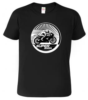 Dětské chlapecké tričko pro motorkáře - Super Biker Barva: Černá (01), Velikost: 10 let / 146 cm