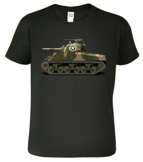 Dětské chlapecké tričko s tankem - Sherman Barva: Černá (01), Velikost: 12 let / 158 cm