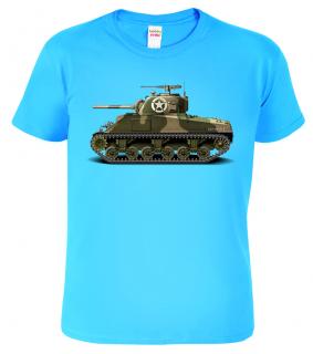 Dětské chlapecké tričko s tankem - Sherman Barva: Nebesky modrá (15), Velikost: 6 let / 122 cm