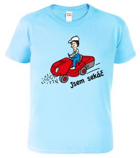 Dětské chlapecké tričko - Sekačka Barva: Nebesky modrá (15), Velikost: 4 roky / 110 cm