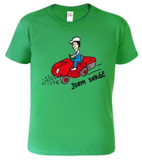 Dětské chlapecké tričko - Sekačka Barva: Středně zelená (16), Velikost: 4 roky / 110 cm