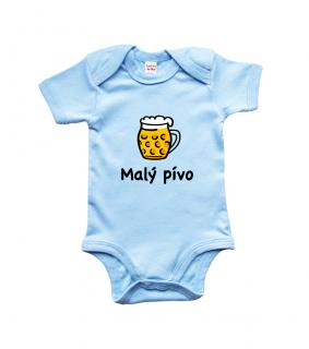 Dětské pivní body - Malý pívo Barva: Modrá (Soft Blue), velikost: 0-3 m