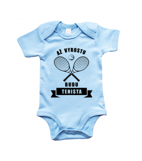 Dětské tenisové body - Až vyrostu budu tenista Barva: Modrá (Soft Blue), velikost: 3-6 m