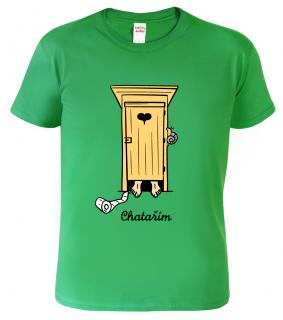 Dětské tričko pro chalupáře - Kadibudka Barva: Středně zelená (16), Velikost: 12 let / 158 cm