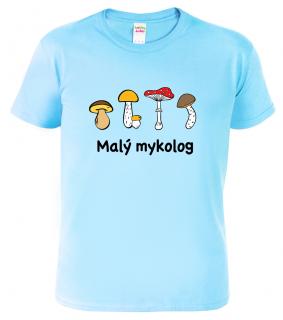 Dětské tričko pro houbaře - Malý mykolog Barva: Nebesky modrá (15), Velikost: 12 let / 158 cm
