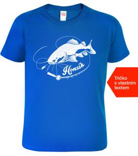 Dětské tričko pro rybáře se jménem - Sumec velký Barva: Královská modrá (05), Velikost: 4 roky / 110 cm