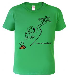 Dětské tričko pro výletníka - Jdu po hnědé Barva: Středně zelená (16), Velikost: 10 let / 146 cm