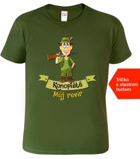 Myslivecké tričko - Můj revír Barva: Military (69), Velikost: 2XL