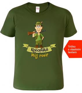 Myslivecké tričko - Můj revír Barva: Military (69), Velikost: XL