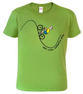Pánské cyklistické tričko - Král horských etap Barva: Apple Green (92), Velikost: L