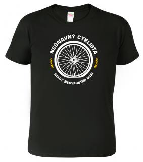 Pánské cyklistické tričko - Neúnavný cyklista Barva: Černá (01), Velikost: 2XL