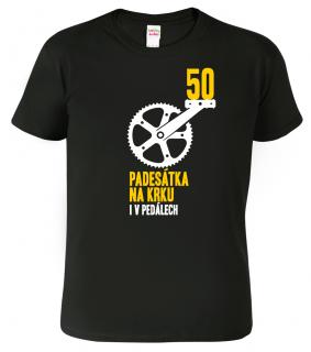 Pánské cyklistické tričko - Padesátka na krku Barva: Černá (01), Velikost: 2XL