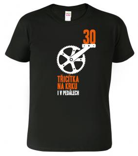 Pánské cyklistické tričko - Třicítka na krku Barva: Černá (01), Velikost: 2XL