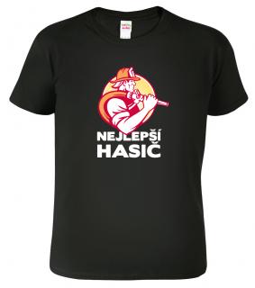 Pánské hasičské tričko - Nejlepší hasič Barva: Černá (01), Velikost: XL