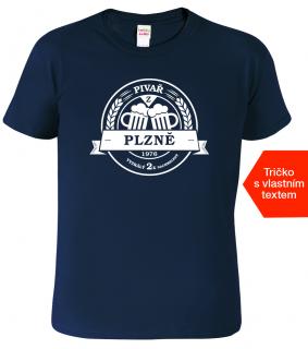 Pánské pivní tričko - Pivař z... Barva: Námořní modrá (02), Velikost: 4XL