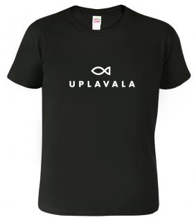 Pánské rybářské tričko - Uplavala Barva: Černá (01), Velikost: L
