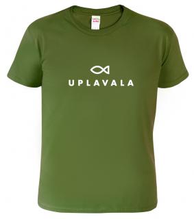 Pánské rybářské tričko - Uplavala Barva: Vojenská zelená (Military Green), Velikost: L