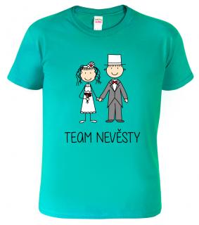 Pánské svatební tričko - Team nevěsty (figurka) Barva: Emerald (19), Velikost: 2XL