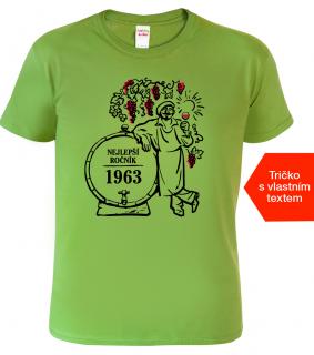 Pánské tričko k narozeninám - Nejlepší ročník Barva: Apple Green (92), Velikost: 2XL