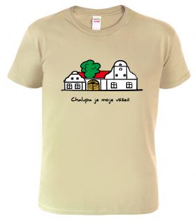 Pánské tričko pro chalupáře - Chalupa Barva: Béžová (51), Velikost: 2XL