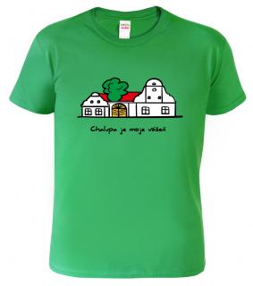 Pánské tričko pro chalupáře - Chalupa Barva: Středně zelená (16), Velikost: 2XL