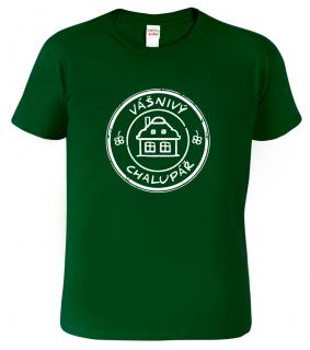 Pánské tričko pro chalupáře - Vášnivý chalupář Barva: Lahvově zelená (06), Velikost: 2XL