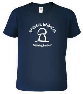 Pánské tričko pro houbaře - Dědeček hříbeček Barva: Námořní modrá (02), Velikost: 2XL