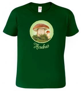 Pánské tričko pro houbaře - Houbař Barva: Lahvově zelená (06), Velikost: 2XL