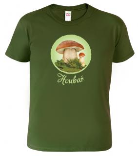 Pánské tričko pro houbaře - Houbař Barva: Vojenská zelená (Military Green), Velikost: 2XL