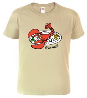 Pánské tričko pro kuchaře - Gurmet Barva: Béžová (51), Velikost: M